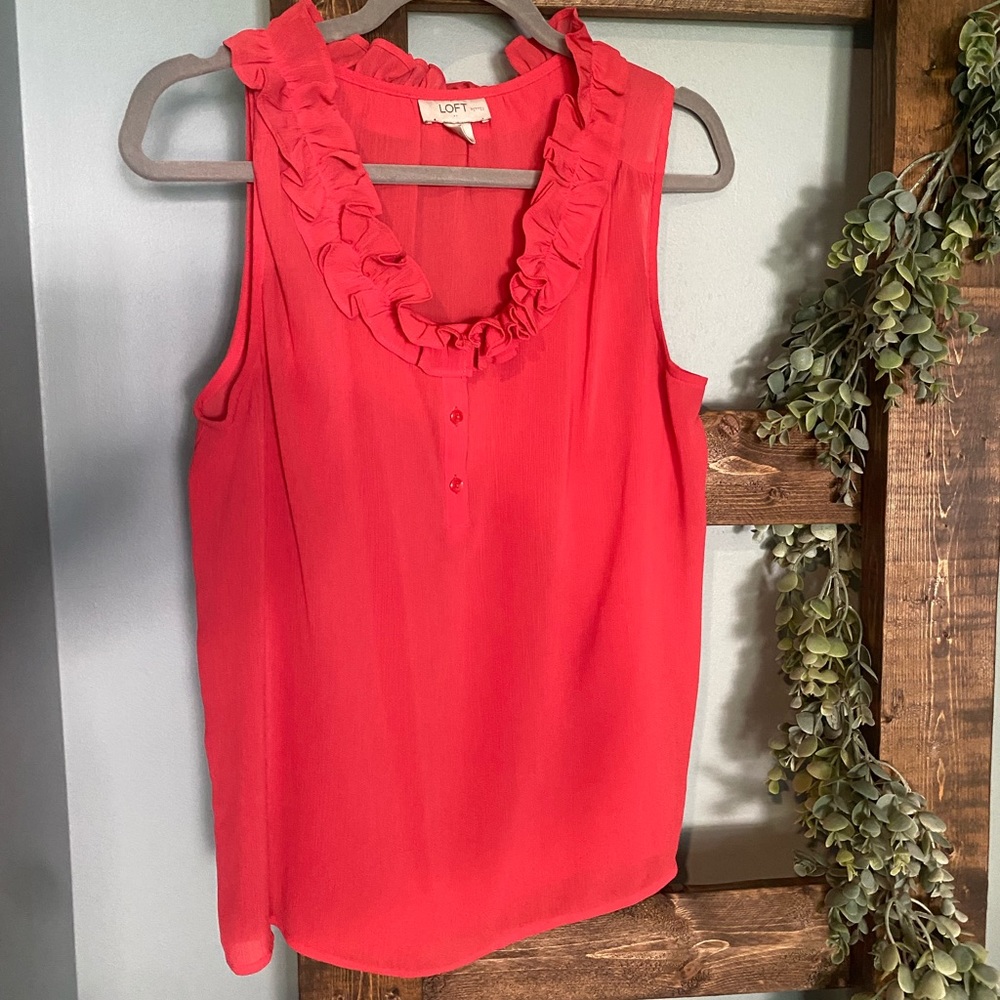 Ann Taylor loft sleeveless blouse